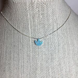 Opal Lotus Flower Necklace